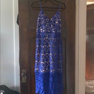 Royal blue lace dress - never worn